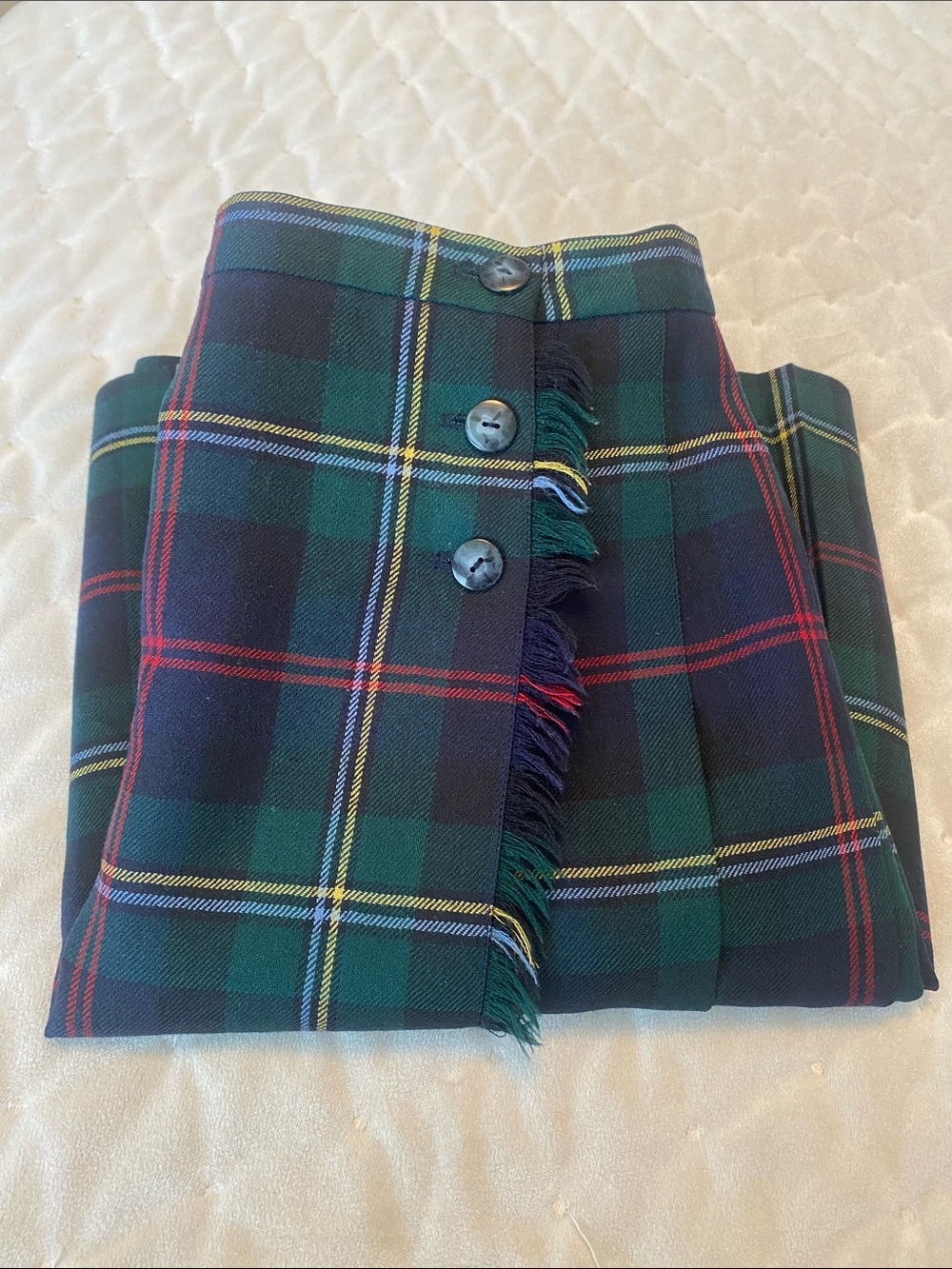Talbots Tartan plaid wool skirt ladies size 10